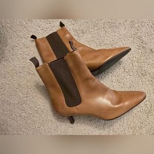 Brown Leather Ankle Boots